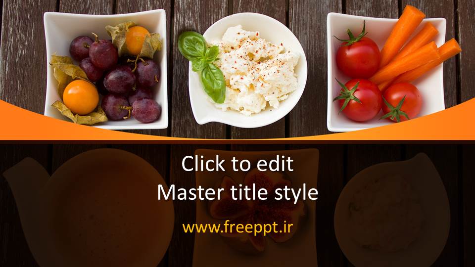 قالب پاورپوینت مواد اولیه تهیه سالاد