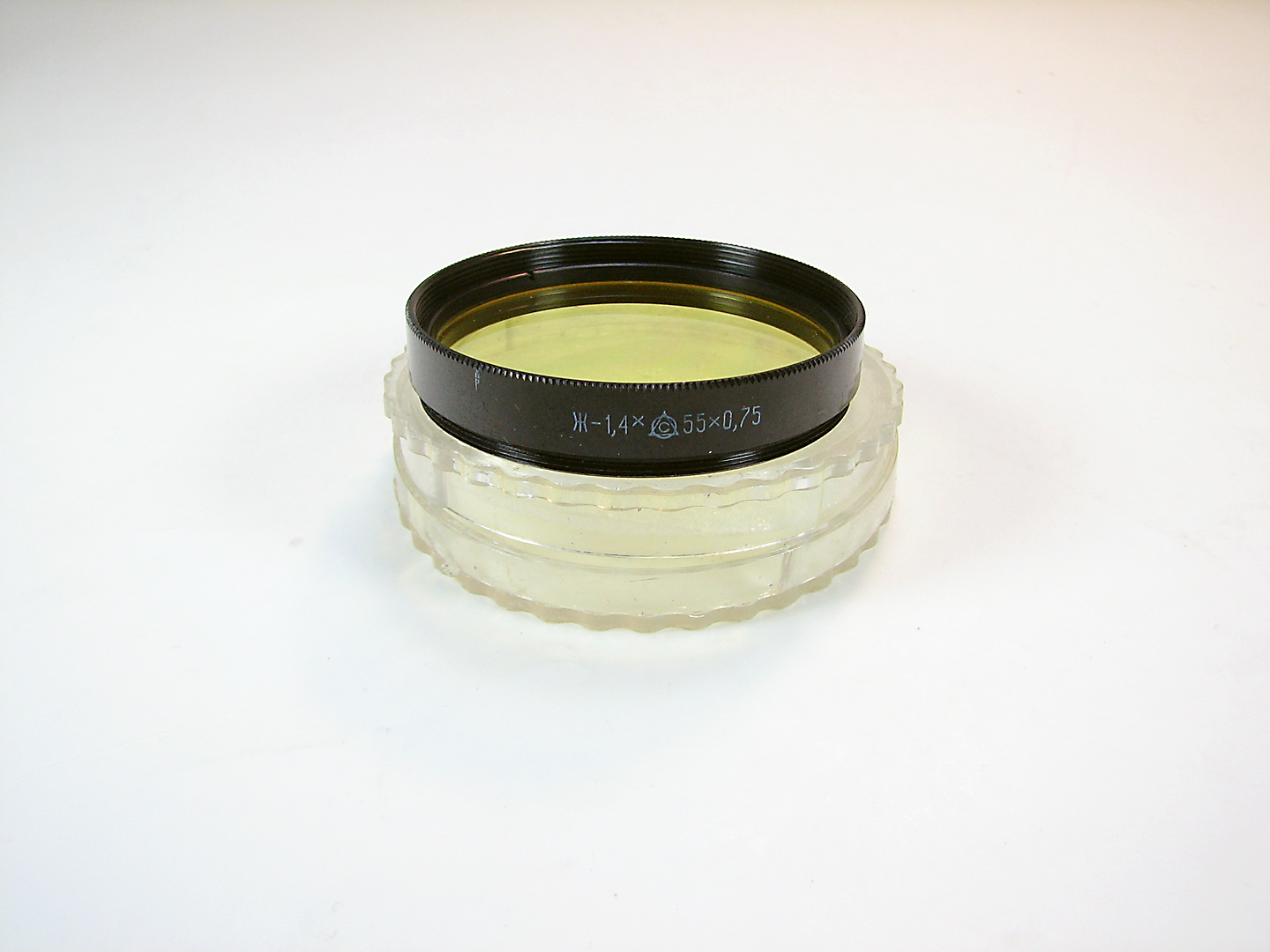 فیلتر رنگی زرد رنگ روسی 55mm