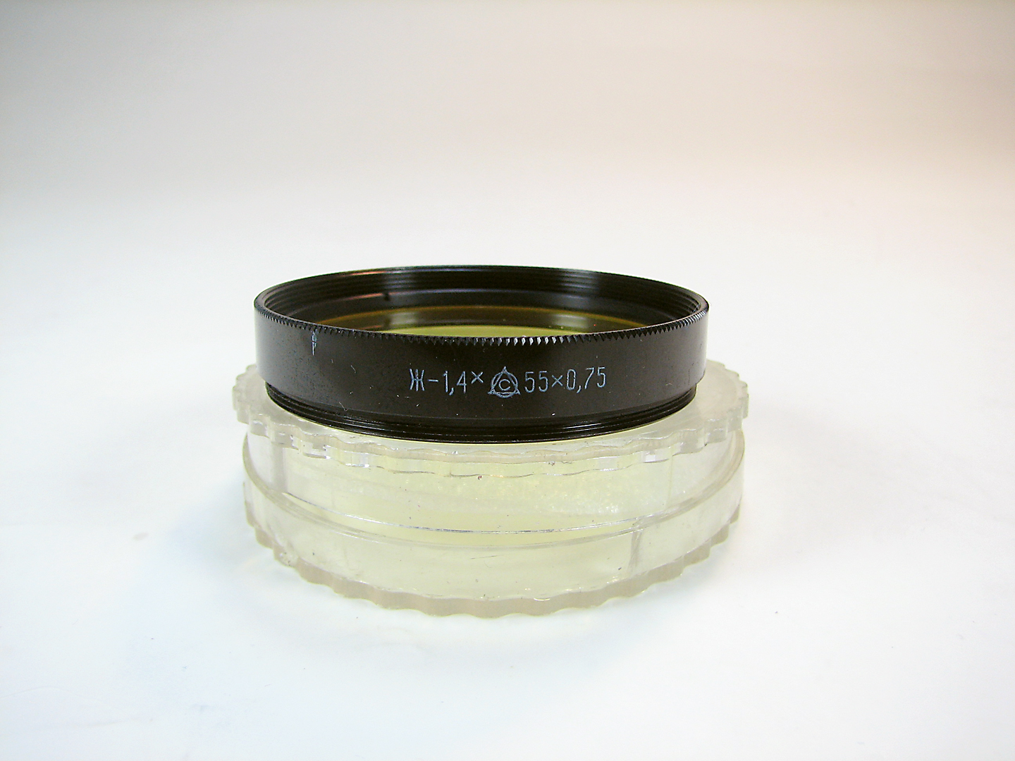 فیلتر رنگی زرد رنگ روسی 55mm